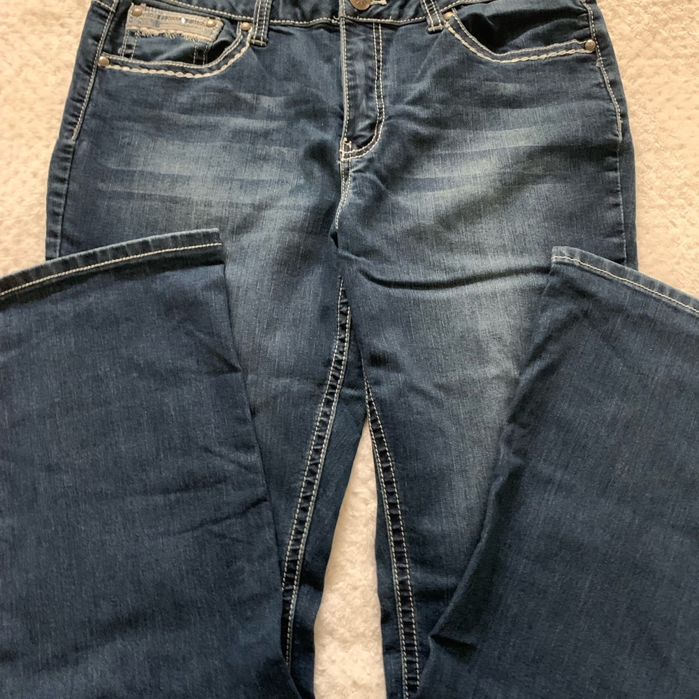 Love indigo womens boot cut jeans, size 14
